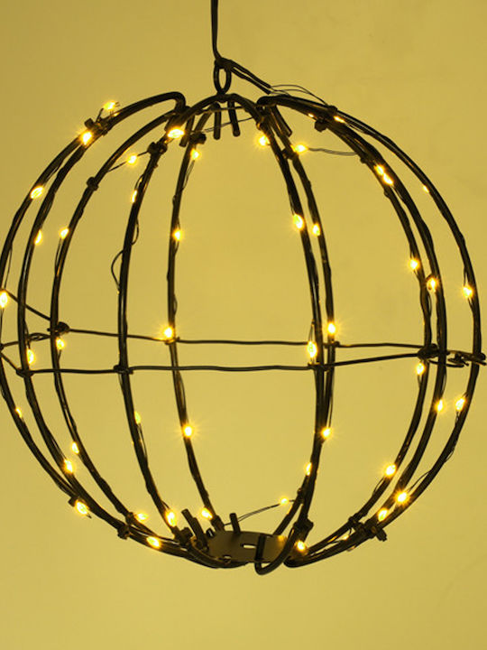 Lampă de Crăciun 123led pe Baterii Extra Cald și Alb Cald 50 LED-uri 20 cm Negru