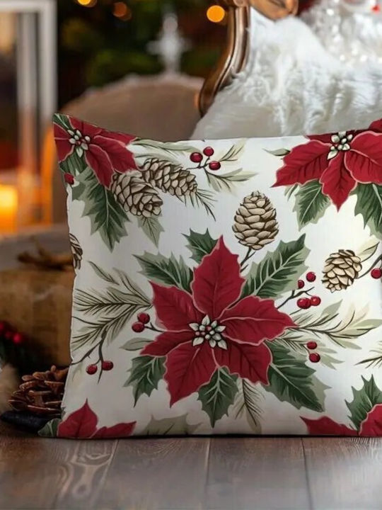 By Queen Limited Festive Edition Pillow Case Holiday Classic Red Berries 45x45cm