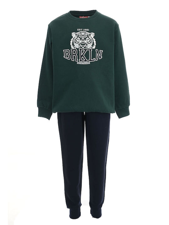 Kids Sweatpants Set Coffee 2pcs