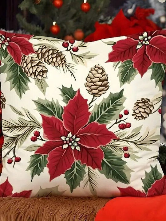 By Queen Limited Festive Edition Pillow Case Holiday Classic Red Berries 45x45cm