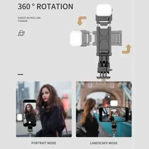 Andowl Selfie Stick with Remote Control Q11S Black