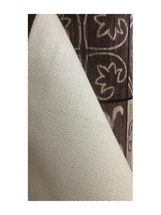 Sakalidis Living Room Rug with Width 67cm Brown Price per Meter