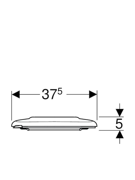 Geberit Capac WC Plastic Alb