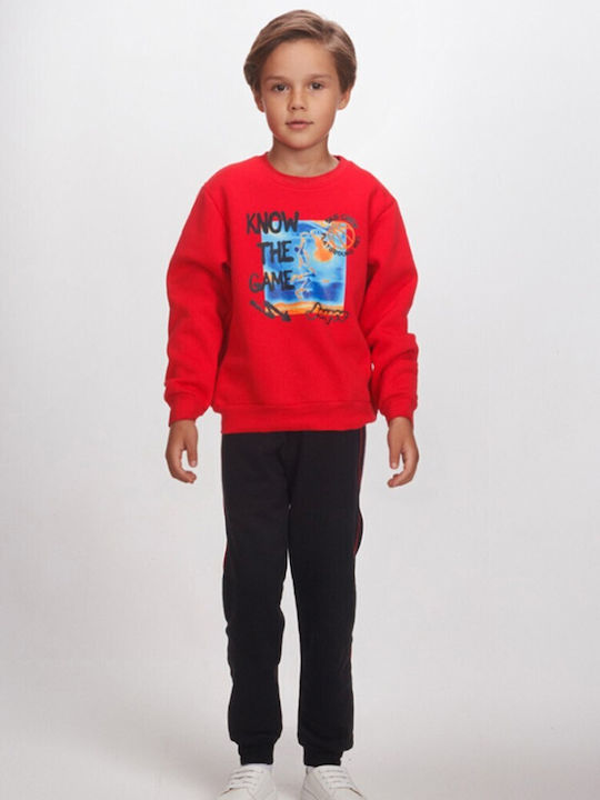 Kids Sweatpants Set Red