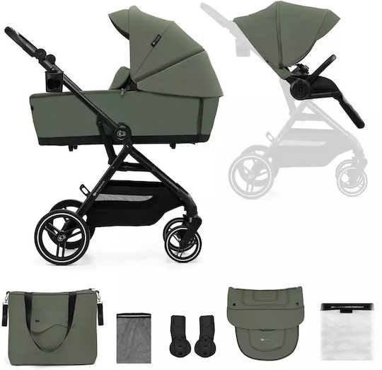Kinderkraft Yoxi Reglabil 2 în 1 Cărucior pentru copii Potrivit pentru Nou-născut Mystic Green 10.9kg