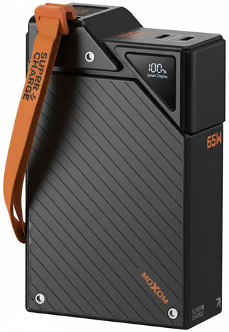 Moxom MX-PB185 Power Bank 20000mAh 65W με 2 Θύρες USB-C Power Delivery Μαύρο