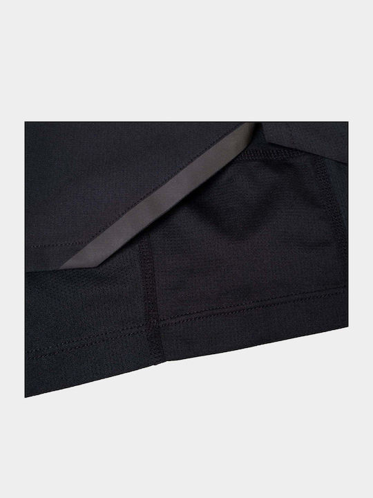 Twin 2 in 1 Sports Men's Shorts All Black Black