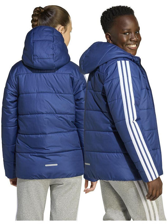 Padded Waterproof Kids Sports Jacket Windproof with Lining Blue