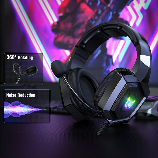 Onikuma K8 Over Ear Gaming Headset με σύνδεση 3.5mm / USB for PC