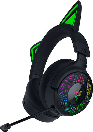 Razer Kraken Kitty V3 Pro Ασύρματο Over Ear Gaming Headset με σύνδεση Bluetooth / USB for PC