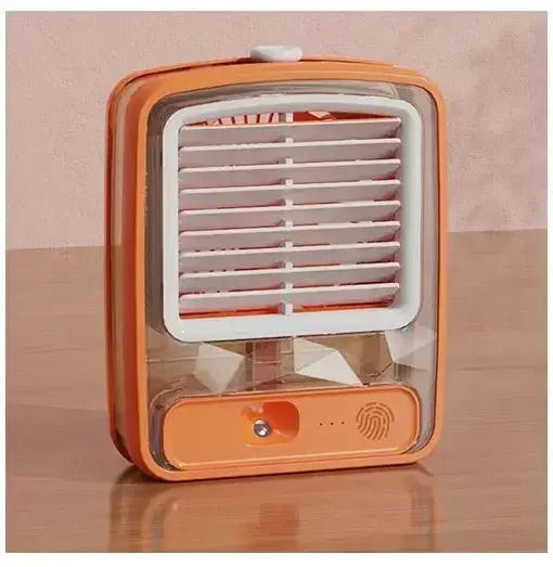 Portable Mini Air Cooler – Air Conditioner – Humidifier USB 3 Speeds FH-168 Orange