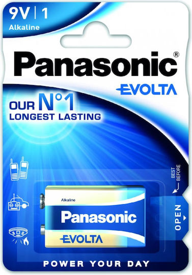 Panasonic Evolta Αλκαλική Μπαταρία 9V 1τμχ
