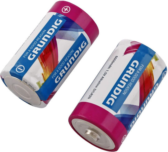 Grundig Power++ Αλκαλικές Μπαταρίες D 1.5V 2τμχ
