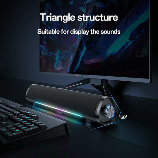 Yesido Ysw27 Bluetooth Speaker 10W with Battery Life up to 1.5 hours Black