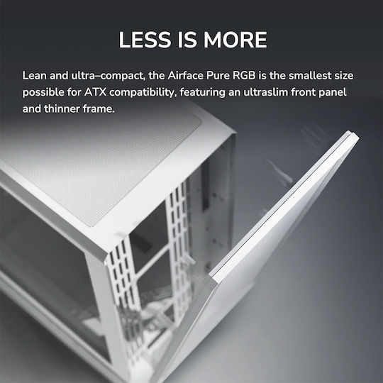 Cougar Airface Pure Rgb Gaming Midi Tower Κουτί Υπολογιστή με RGB Φωτισμό Μαύρο