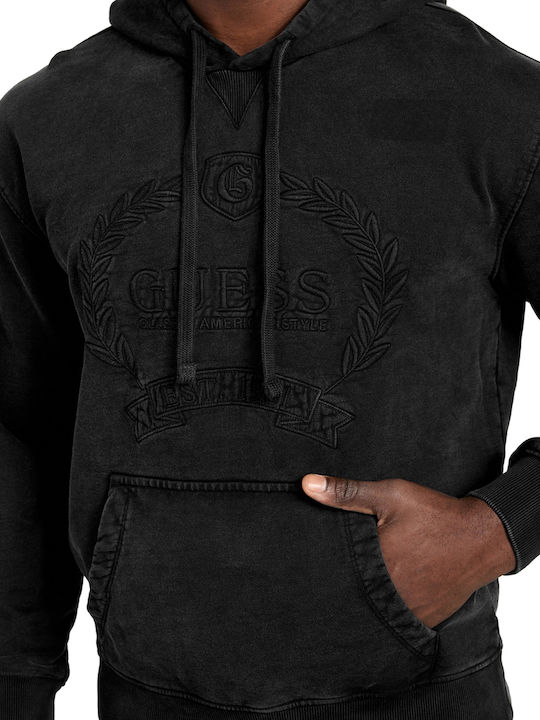 Sweatshirt with Hood Jet Black Multi