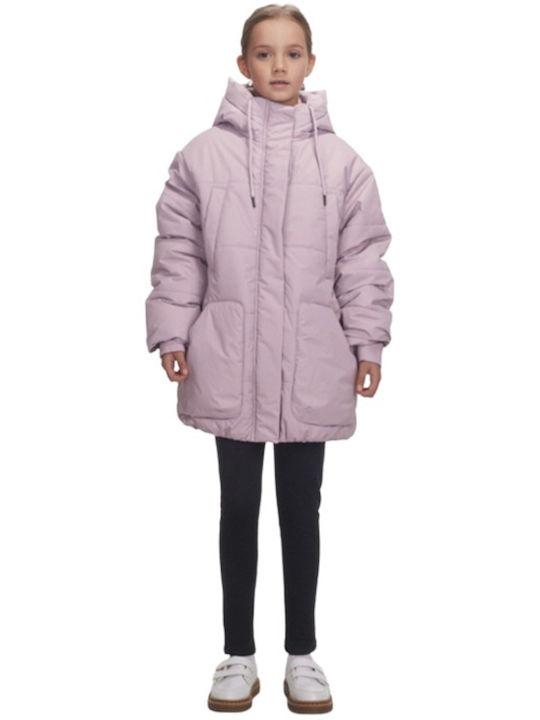 Kids' Quilted Jacket with Hood Lila