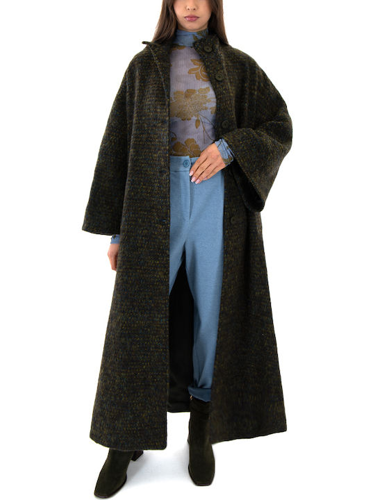 Damen Stoff Hose mit Gummizug Light Blue