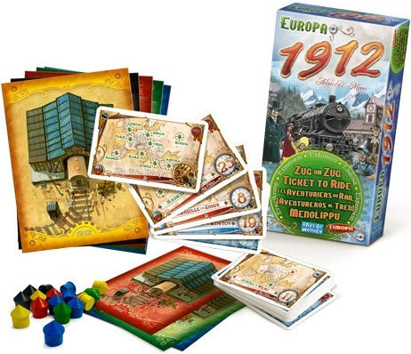 Game Expansion Ticket to Ride: Europa 1912 for 2-5 Players 8+ Years Old Days of Wonder