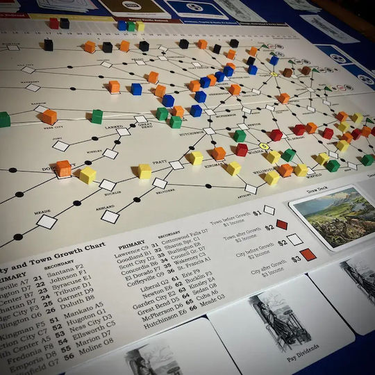 Настолна игра Prairie Railroads за 3-5 играчи 12+ години (EN) Rio Grande Games