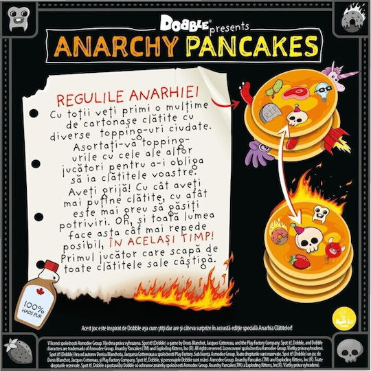 Joc de Societate Anarchy Pancakes pentru 2-6 Jucători 8+ Ani