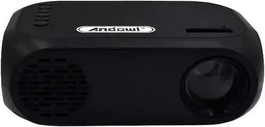 Andowl QHD100 Mini Projector LCD Full HD Λάμπας LED με Ενσωματωμένα Ηχεία