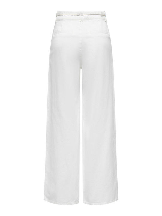 Wide Damenjeans Weiß