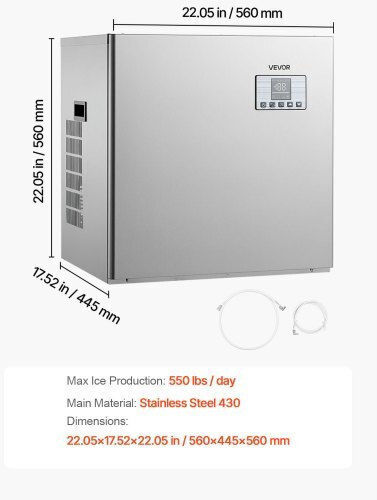 Vevor Ice Machine with Daily Production 250kg