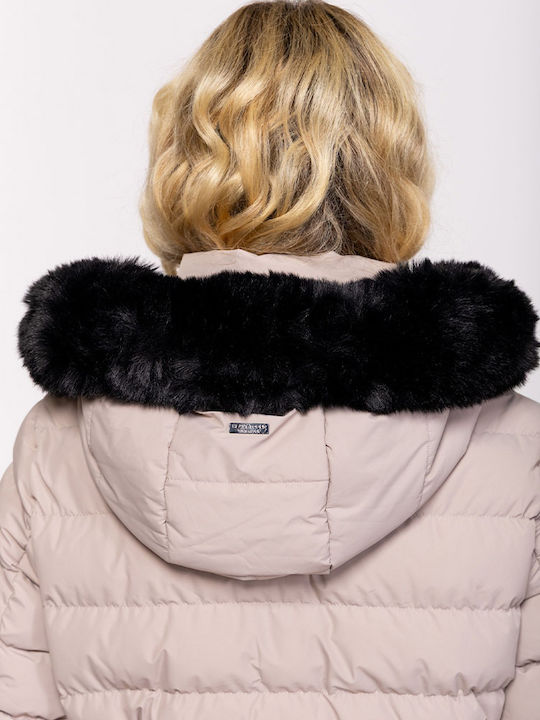 Damen Puffer Jacke für Winter Gray