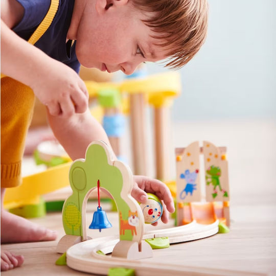 Haba Ball Toboggan Fröhliche Kugel aus Holz für 36++ Monate