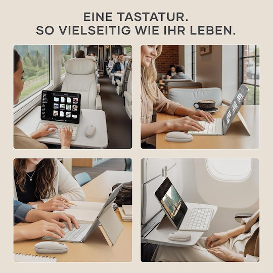 Satechi Kabellos Bluetooth Nur Tastatur für Tablet Englisch US Beige