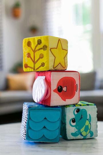 Baby Einstein Παιχνίδι Στοίβαξης Explore and Discover Soft Block για 3+ Μηνών