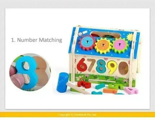 Spring Spiel mit Hammer aus Holz für 36++ Monate
