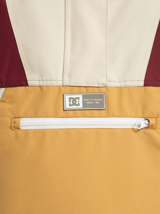 DC Anorak ADJTJ03053-TFL0 Γυναικείο Μπουφάν για Σκι & Snowboard Μπεζ