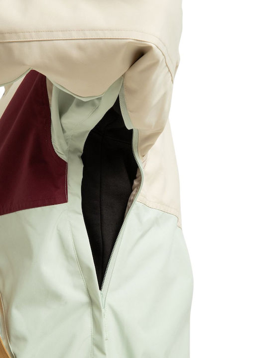 DC Anorak ADJTJ03053-TFL0 Γυναικείο Μπουφάν για Σκι & Snowboard Μπεζ