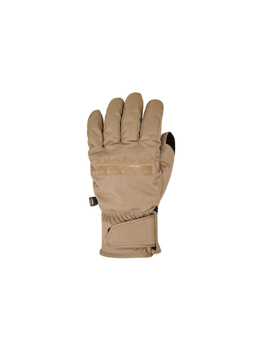 Quiksilver Cross Snow Men's Ski & Snowboard Gloves Beige