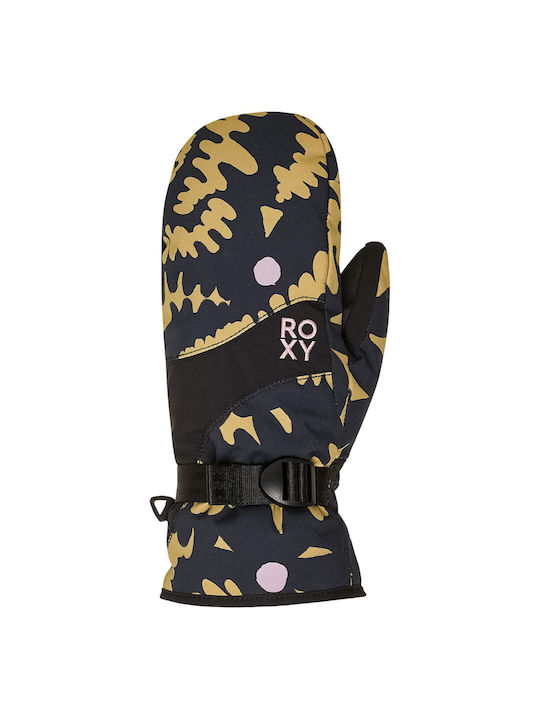 Roxy Jetty Mittens Γυναικεία Γάντια Σκι & Snowboard Πολύχρωμα