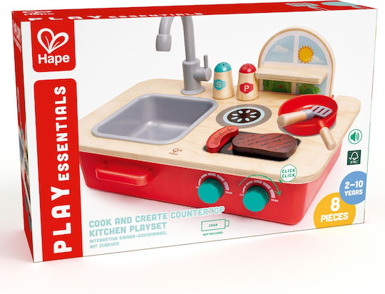 Hape Chiuvetă Pentru Copii Din Lemn Pentru 2+ Ani 7 Buc