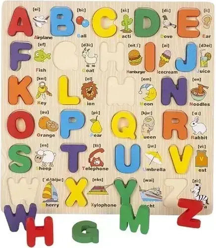 Ξύλινο Παιδικό Puzzle Σφηνώματα SDS