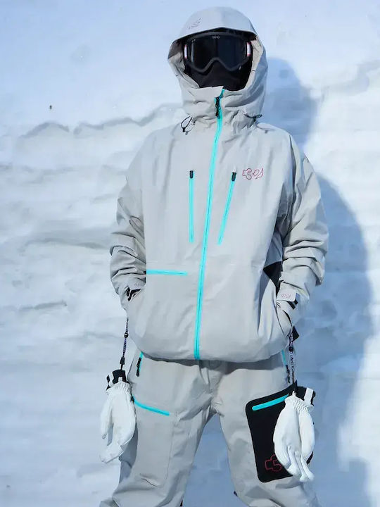 Thirty two I-008384-1050 Men's Trousers for Ski & Snowboard Silver