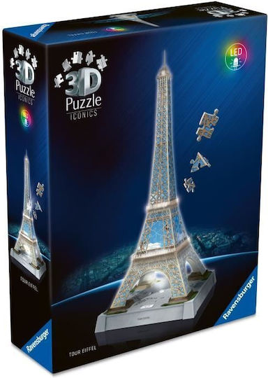 Kids Puzzle 3D Iconics Eiffel Tower Night Edition 216pcs Ravensburger