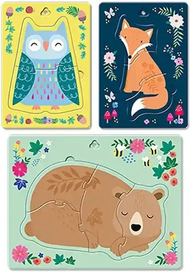 Kids Puzzle Dudu Forest for 2+ years+ Years 9pcs Ludattica