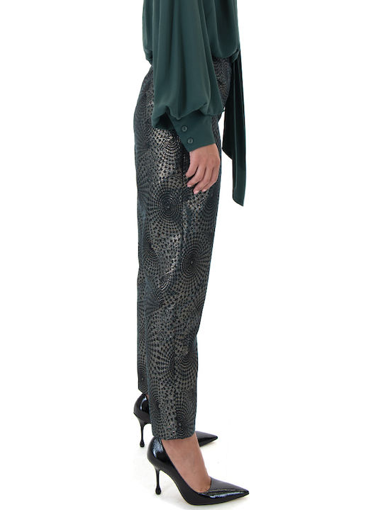 Dama Tesatura Pantaloni cu Croială Normală