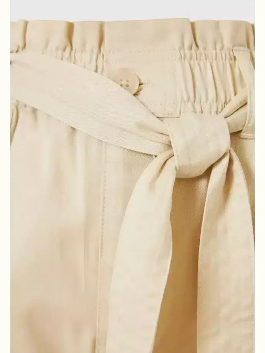 Funky Buddha Γυναικείο Παντελόνι Casual Fbl009-122-02-chalk Λευκό Γυναικεία Lyocell Collection Market Κανονική