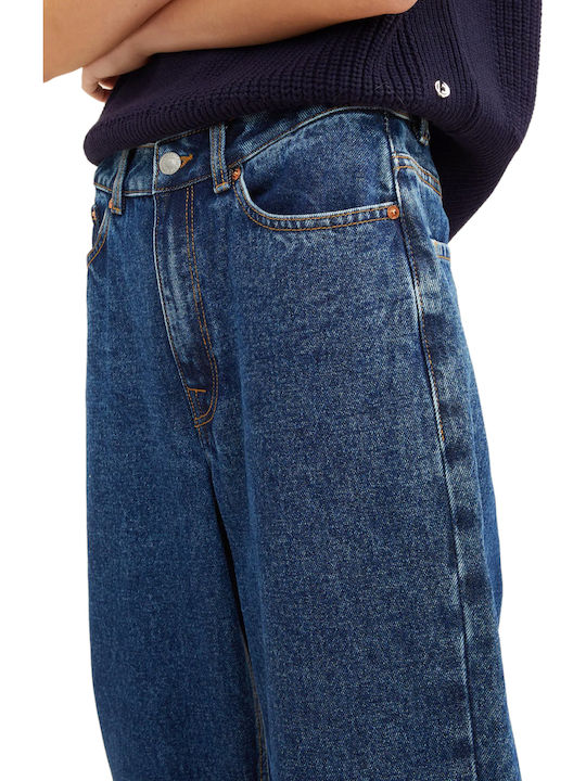 High Waist Women's Jean Trousers Dark Stone Blue