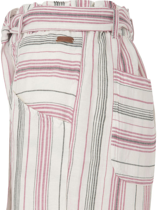 Damen Leinen Hose Weiß