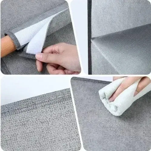 Tpster Fabric Hanging Storage Case for Shoes in Gray Color 15x15x120cm 1pcs