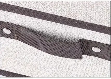 Tpster Stoff-Kleideraufbewahrung-Box in Grau Farbe 31x31x15cm