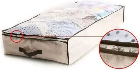 Tpster Fabric Storage Case For Clothes in Beige Color 100x45x15cm 1pcs