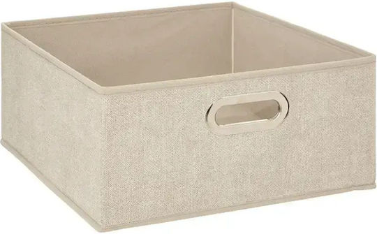 Tpster Stoff Aufbewahrungsbox für Kleidung in Beige Farbe 31x31x15cm 1Stück